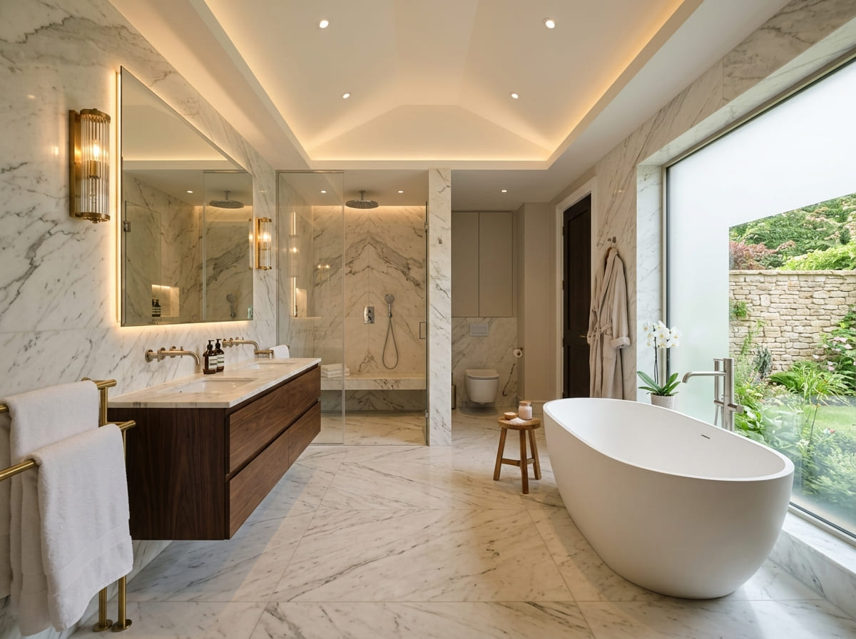 Custom Bathroom Renovation in Savoy